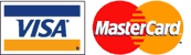 We Accept Visa and Mastercard